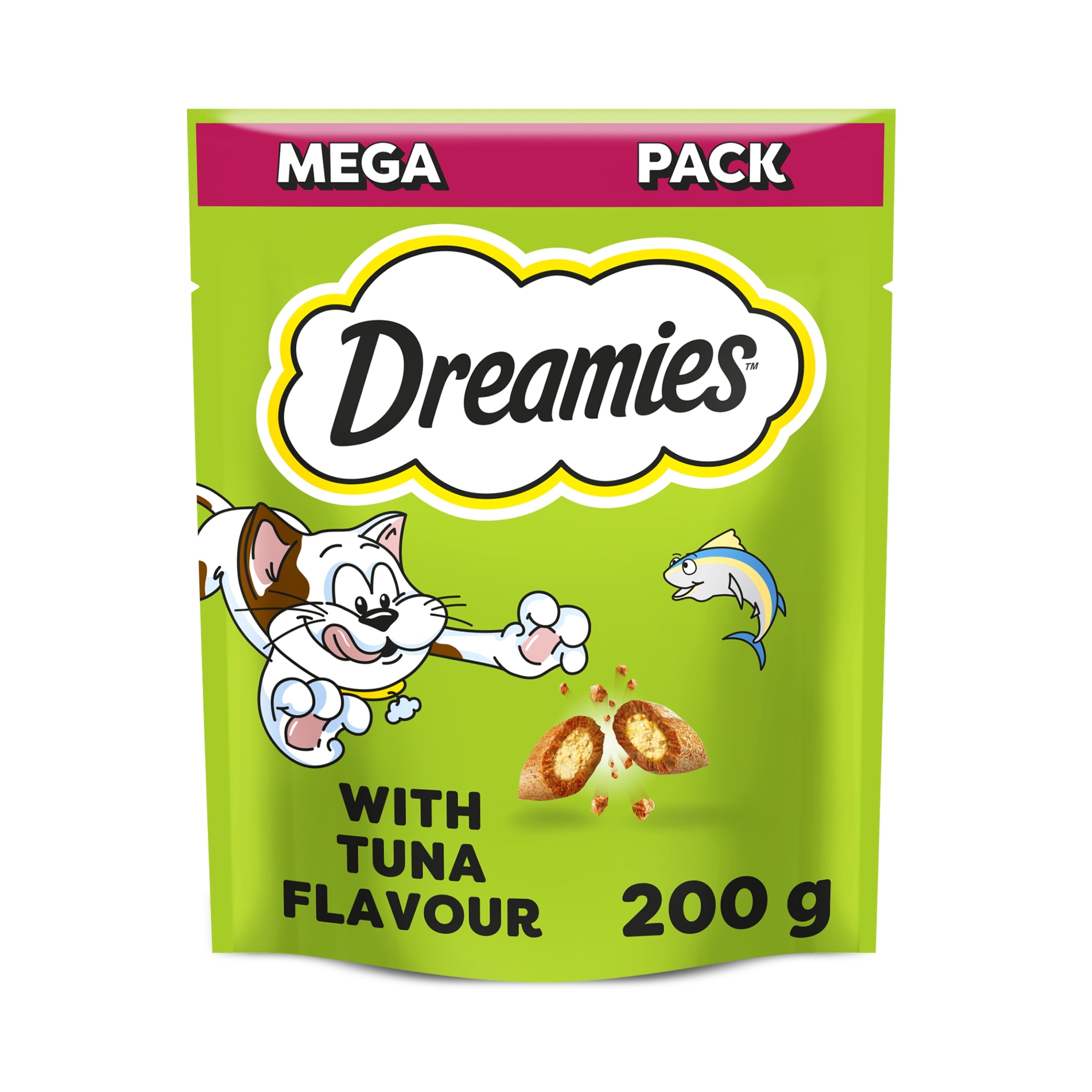 Dreamies Cat Treat Biscuits with Tuna Flavour Mega Pack 200g