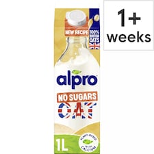 Alpro Oat No Sugar Chilled Dairy Free Drink 1L