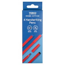 Tesco Handwriting Pens 4 Pack