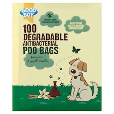 Good Boy Antibacterial Degradable Poo Bags X 100