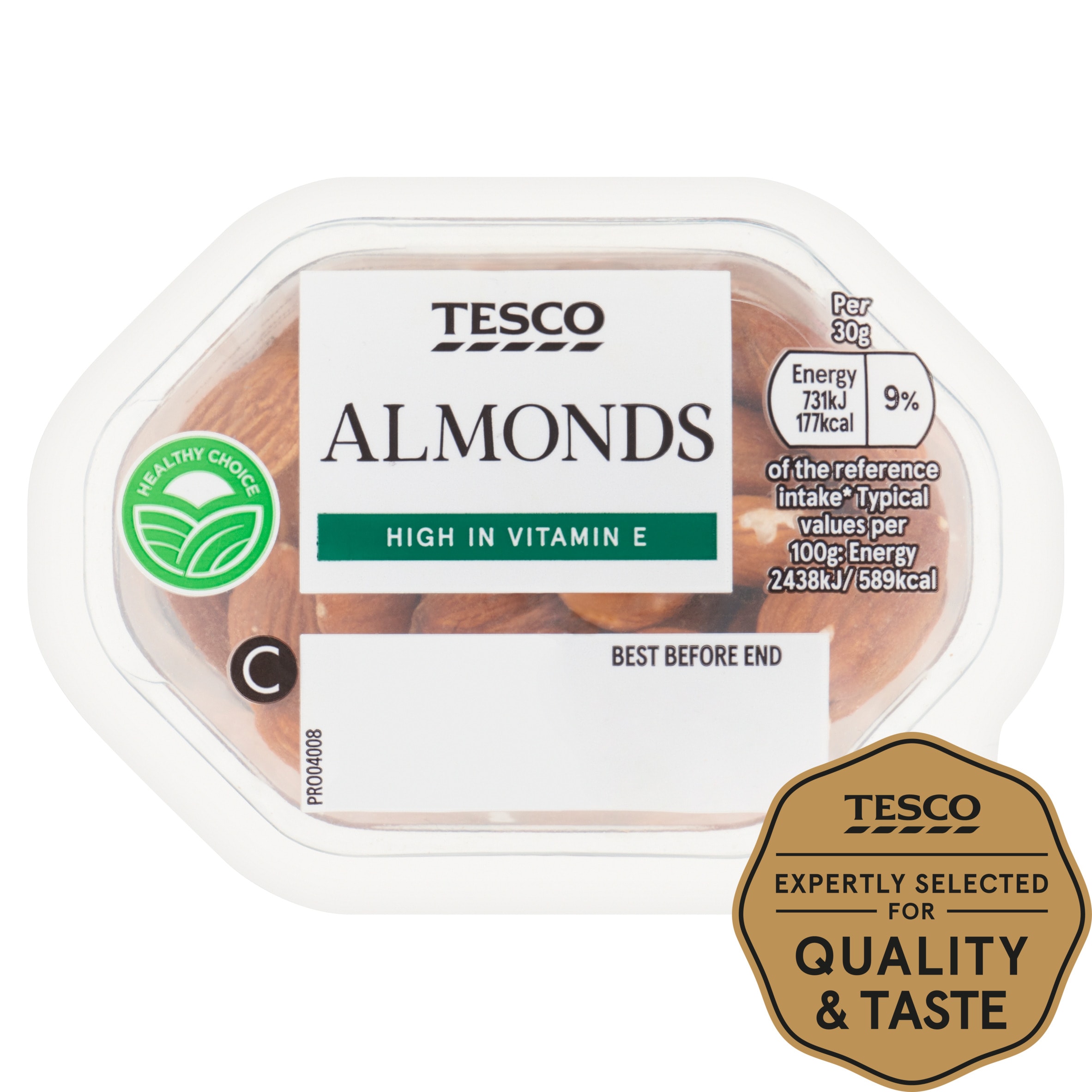 Tesco Snack Pack Almonds 60G