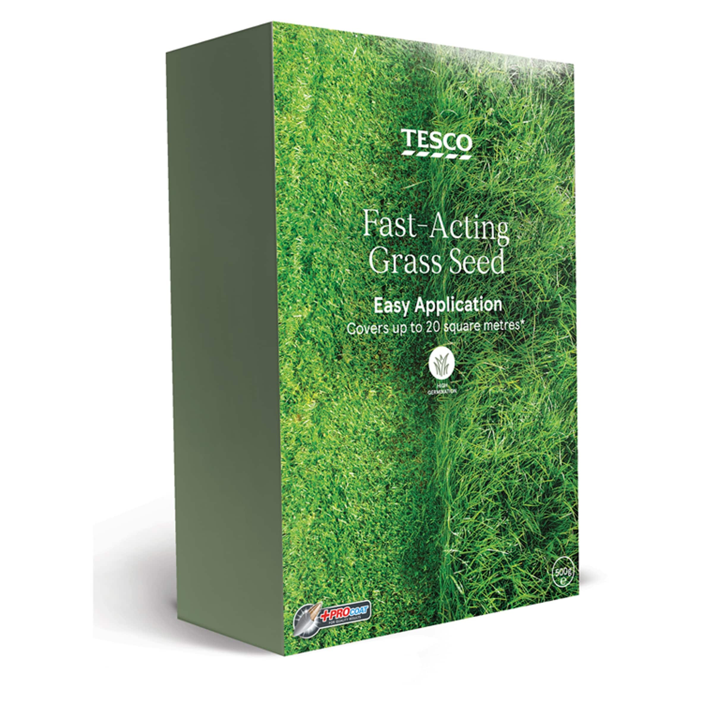 Tesco Fast Acting Lawn Seed 500G