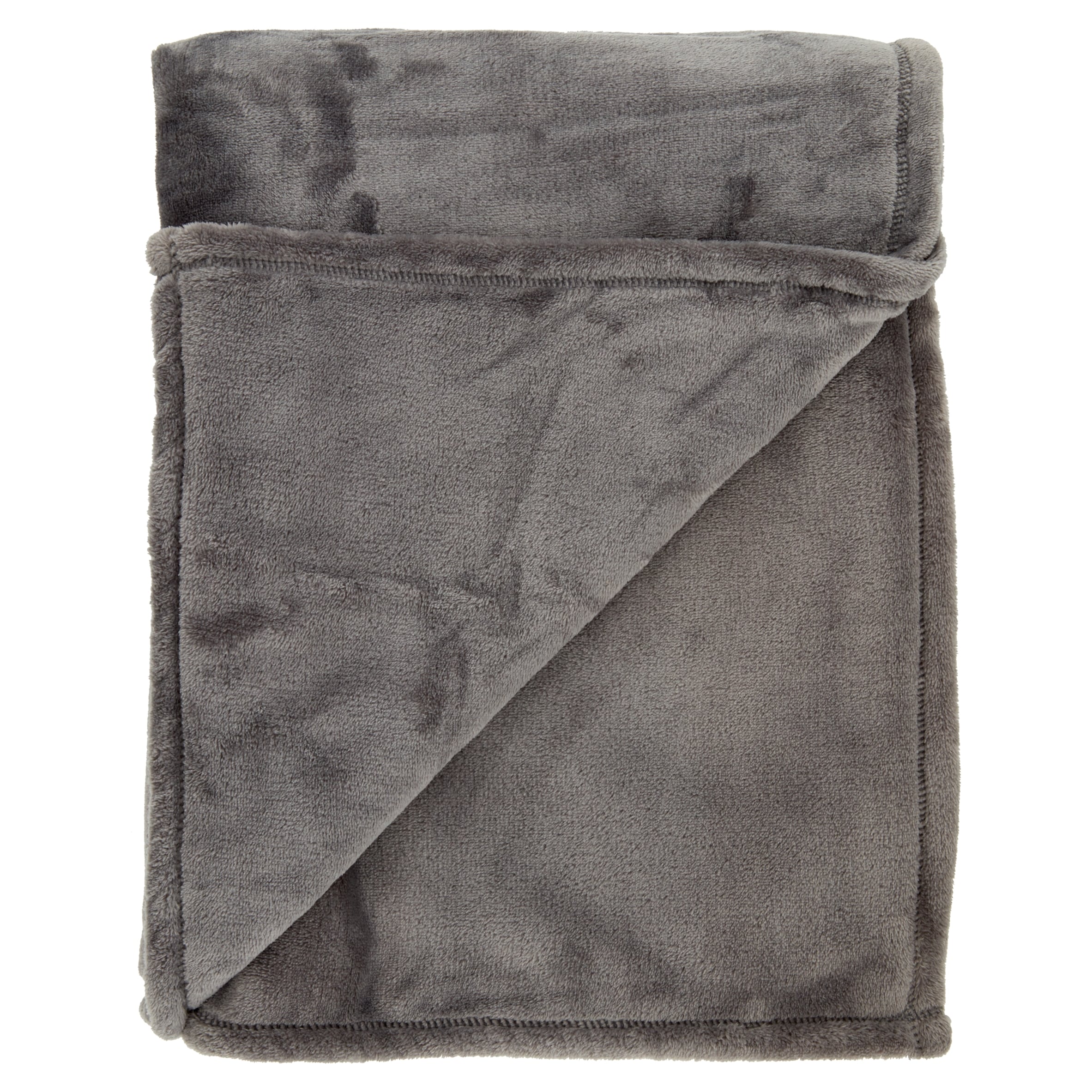 F&F Home Oversized Super Soft Throw - Grey
