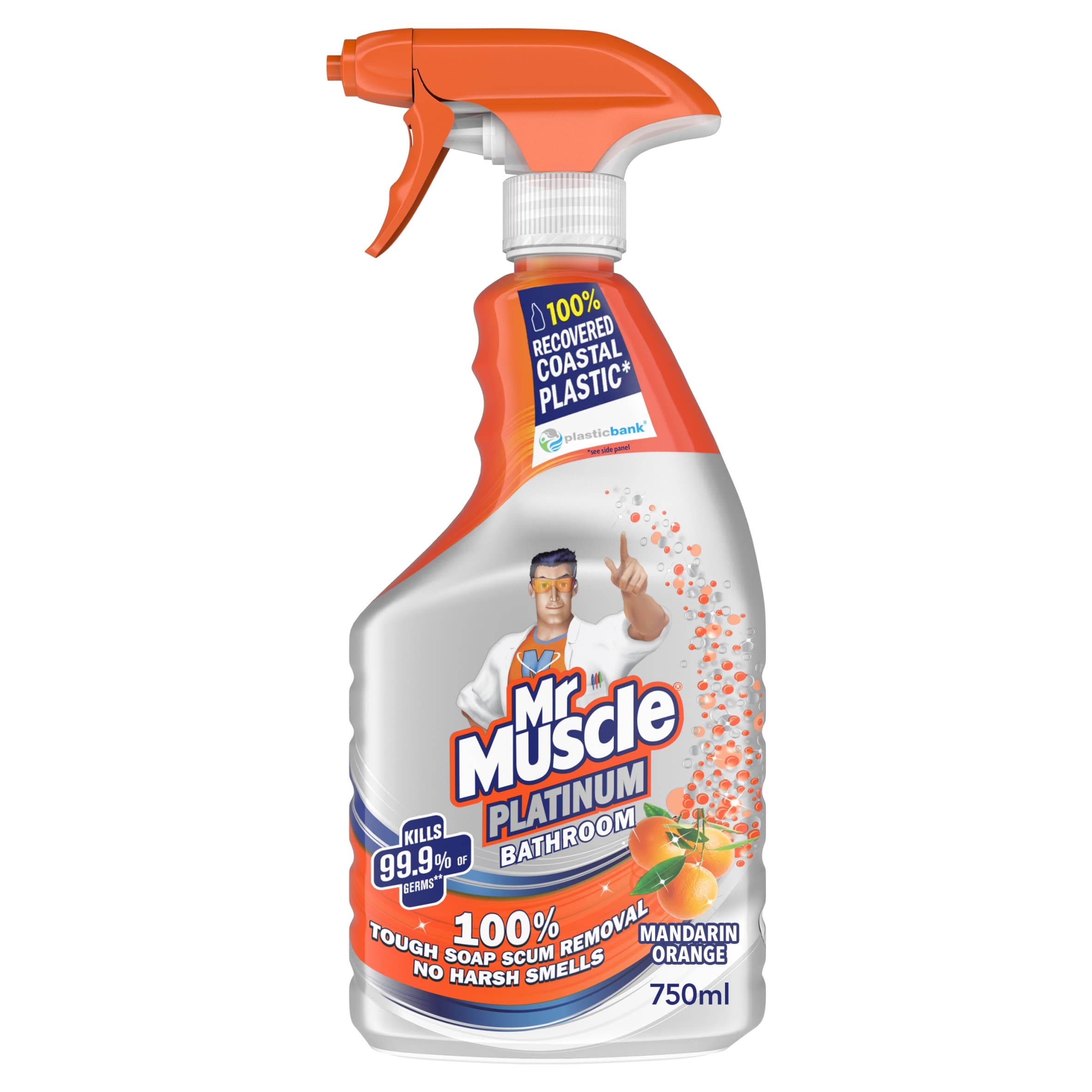 Mr Muscle Platinum Bathroom Mandarin Orange 750Ml