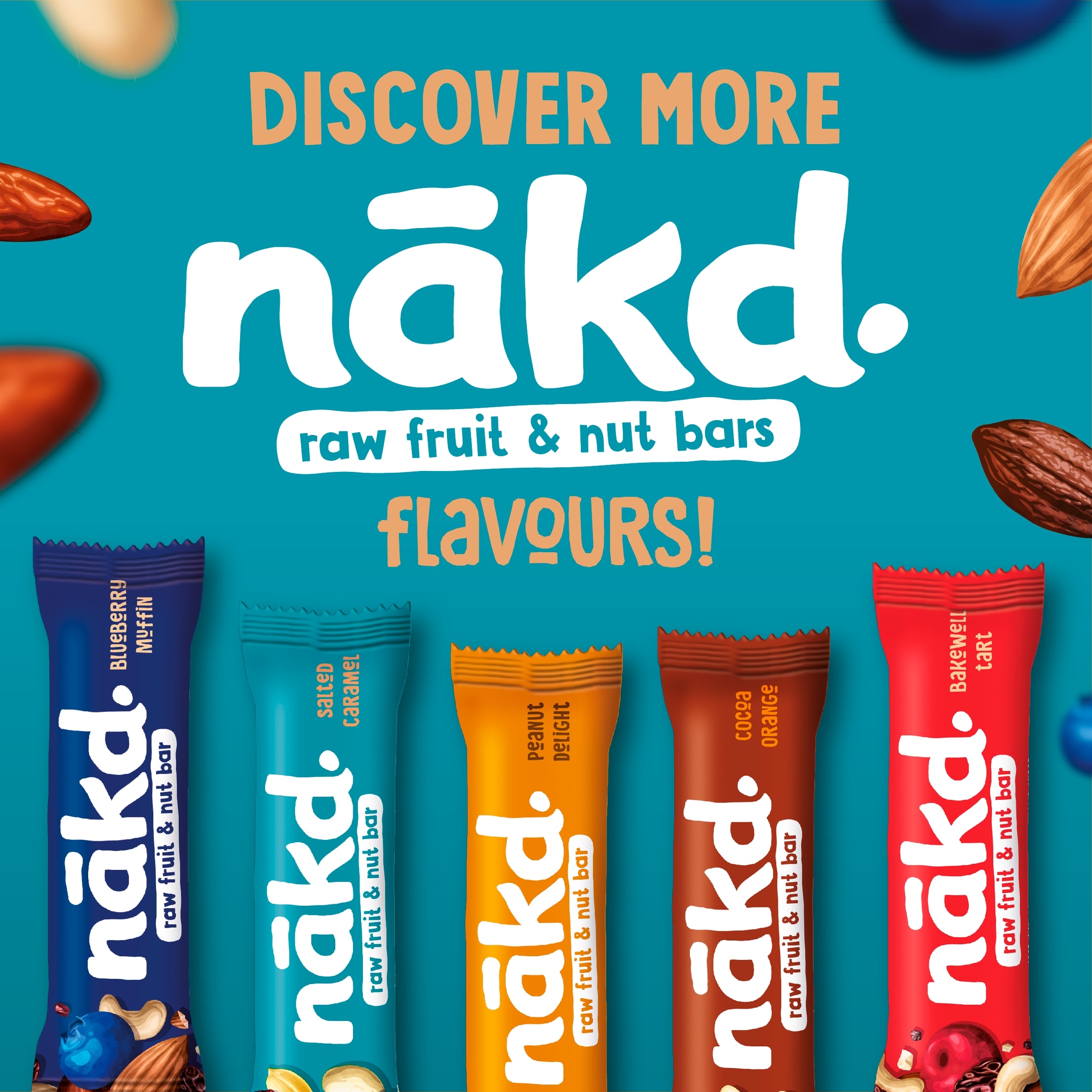 Nakd Fruit & Peanut Bars - Salted Caramel 4 Pack 35g thumbnail 2