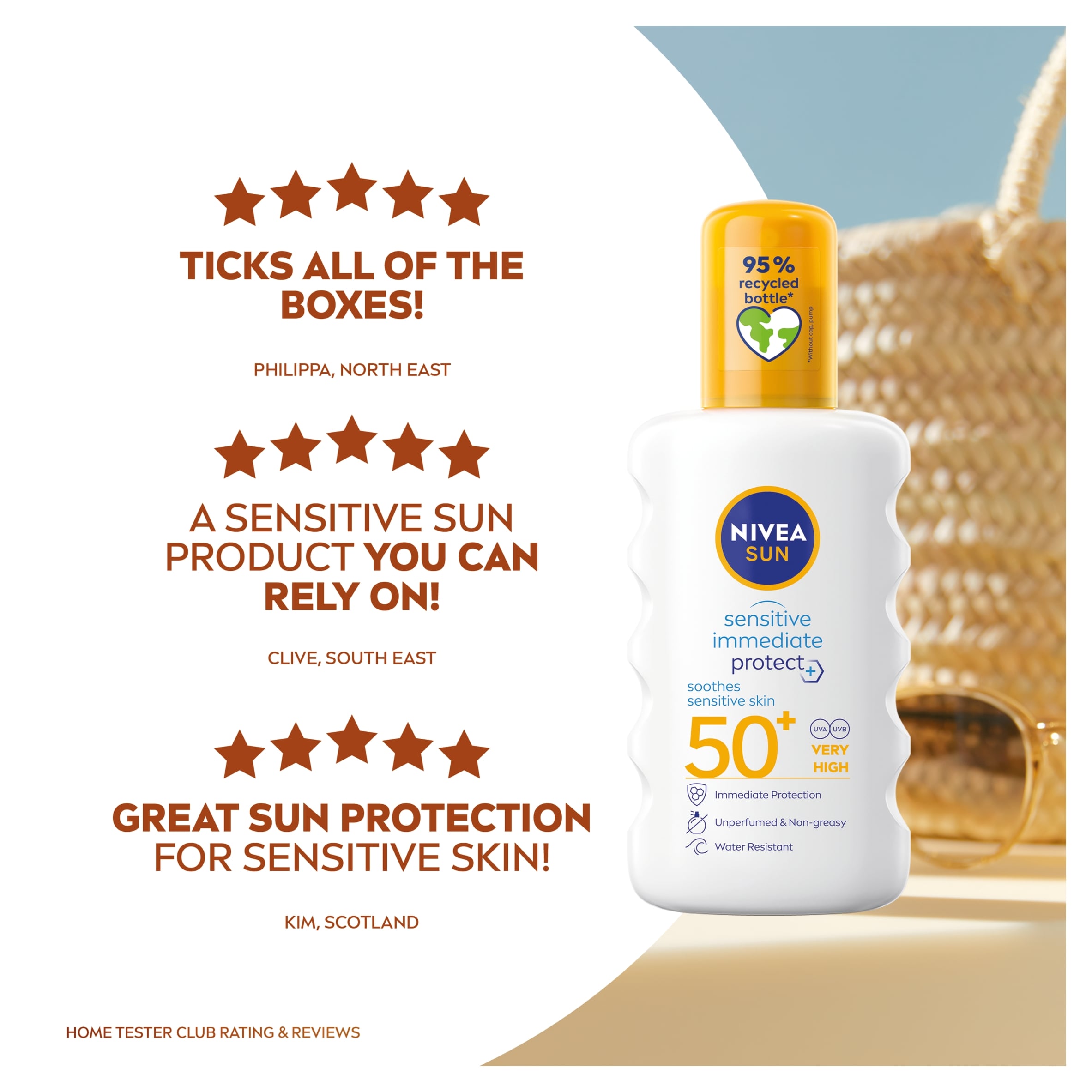 Nivea Sun Spray Sensitive Soothing Spray Spf50+ 200Ml thumbnail 4