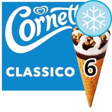 Cornetto Classic Ice Cream Cones 6x90ml