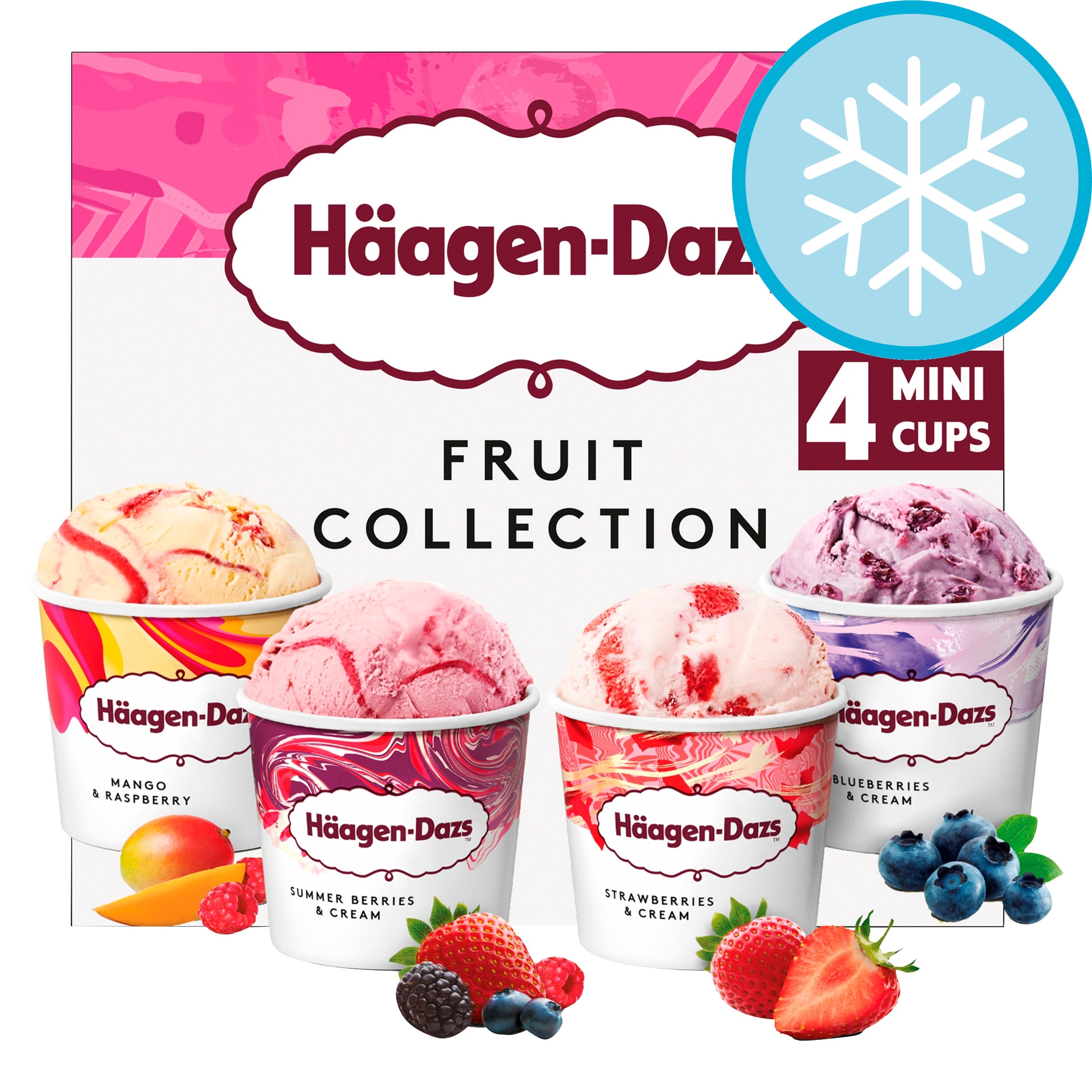 Haagen-Dazs Fruit Mini Cups Ice Cream 4X95ml