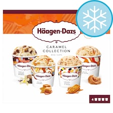 Haagen-Dazs Caramel Mini Ice Cream Cups 4 X 95Ml