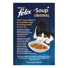 Felix Soup Original Wet Cat Food - Fish Selection 6x48g thumbnail 2