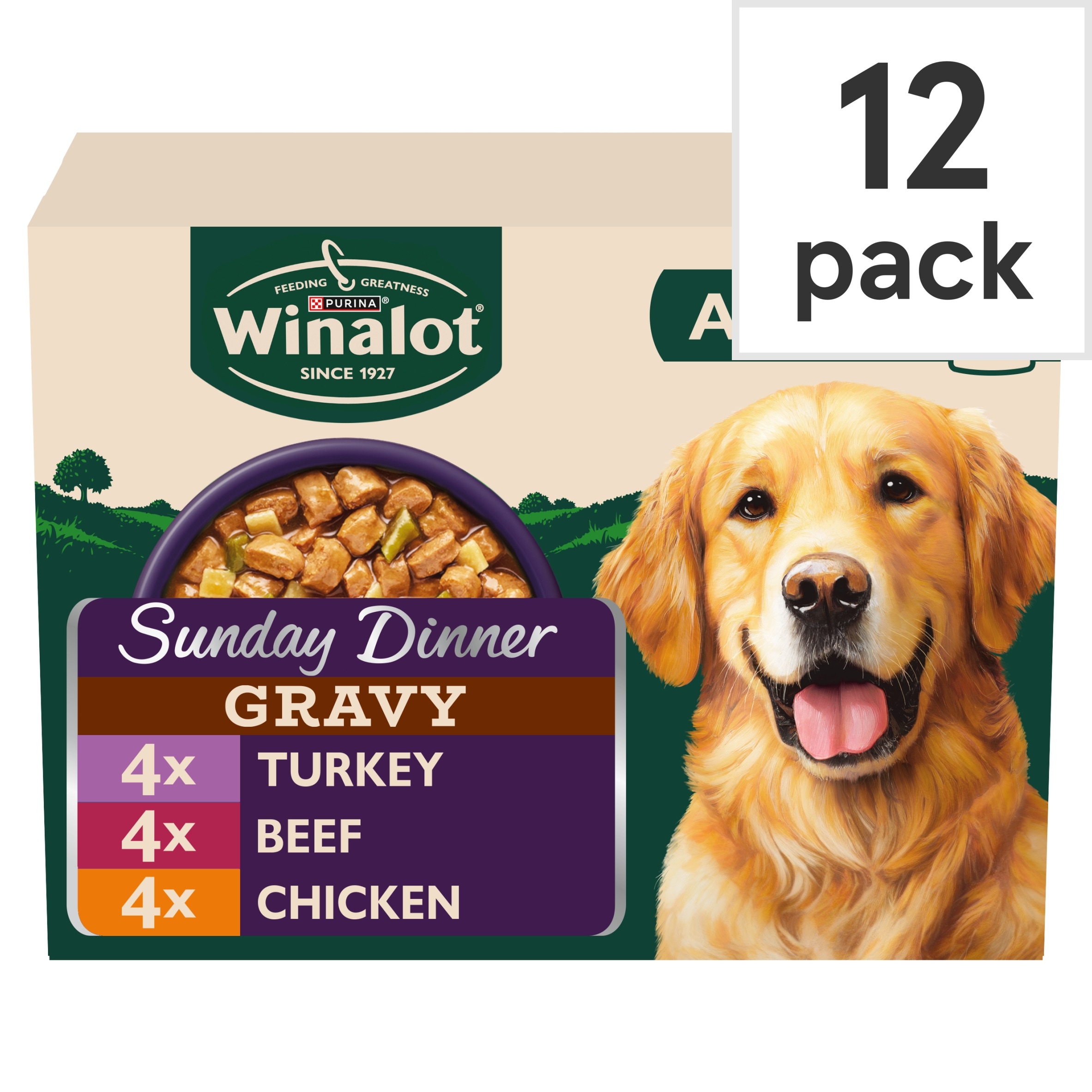 Winalot Sunday Dinner Mixed in Gravy Wet Dog Food