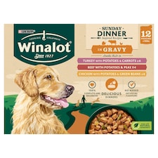 WINALOT Sunday Dinner Mixed in Gravy Wet Dog Food 12x100g thumbnail 2