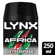 Lynx Africa 72h Antiperspirant Deodorant for Men 250ml