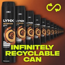 Lynx Dark Temptation 48h Deodorant Bodyspray for Men 250ml thumbnail 5