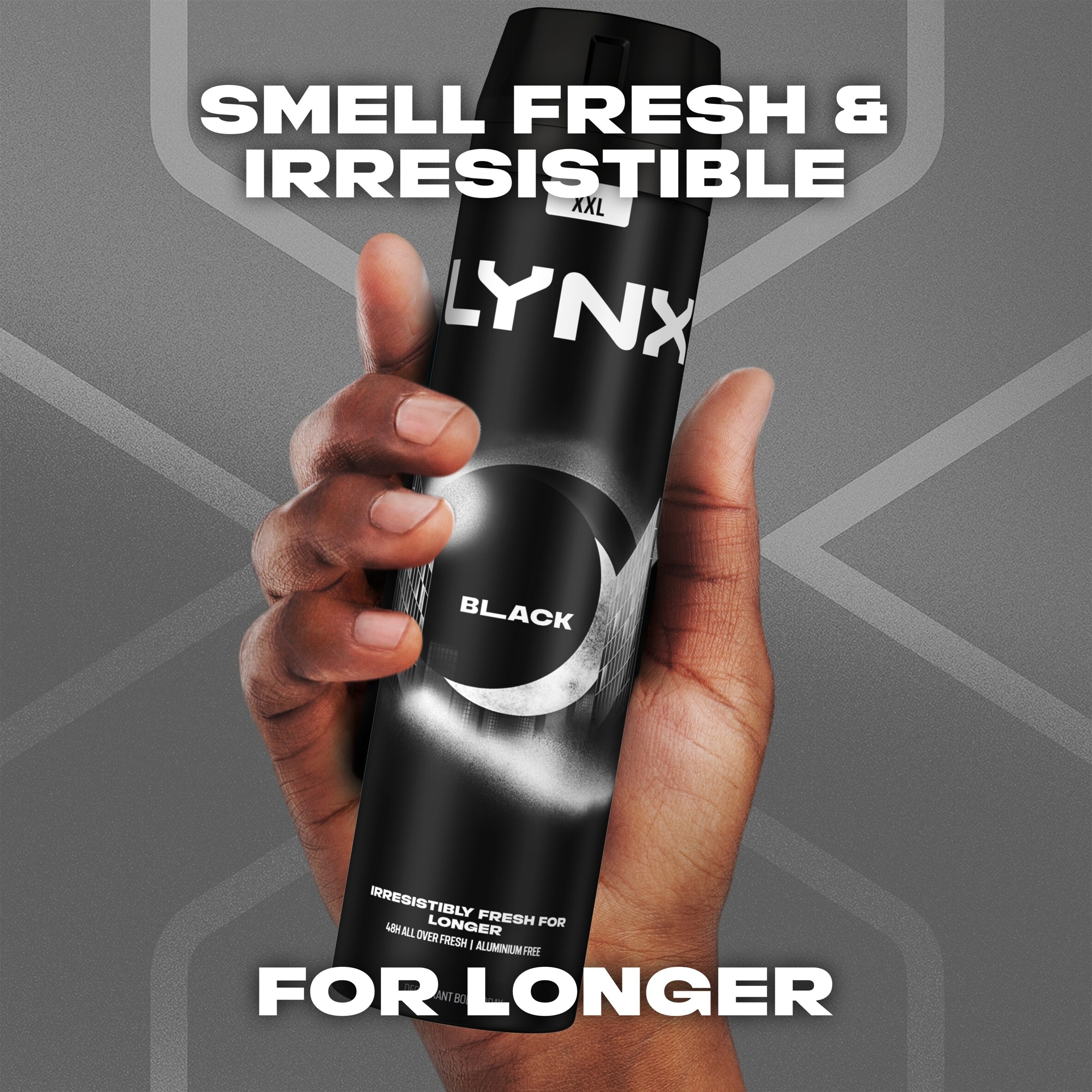Lynx Black 48h Deodorant Bodyspray for Men 250ml thumbnail 2