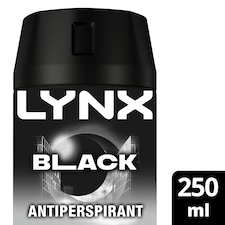Lynx Black 72h Antiperspirant Deodorant 250ml