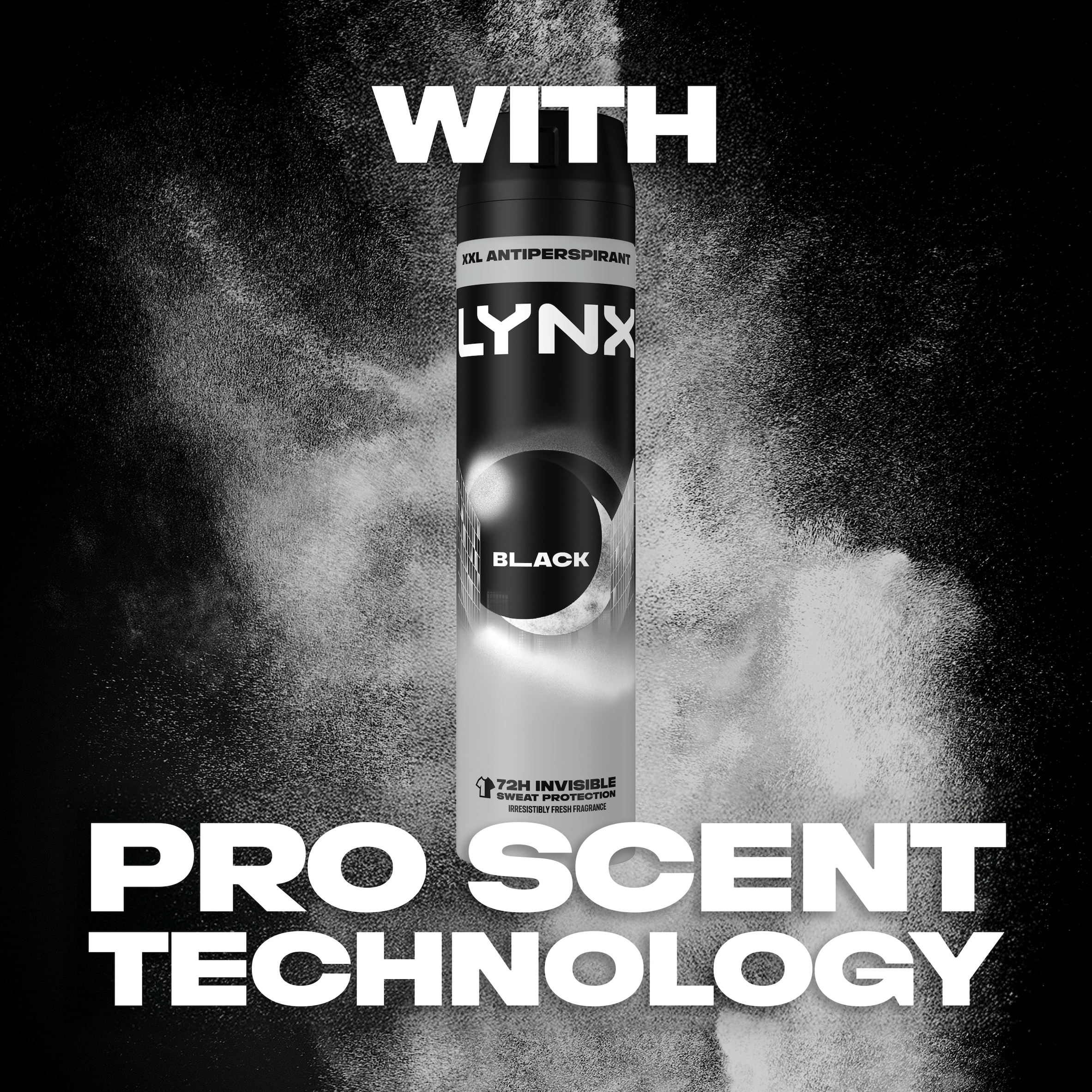 Lynx Black 72h Antiperspirant Deodorant 250ml thumbnail 4