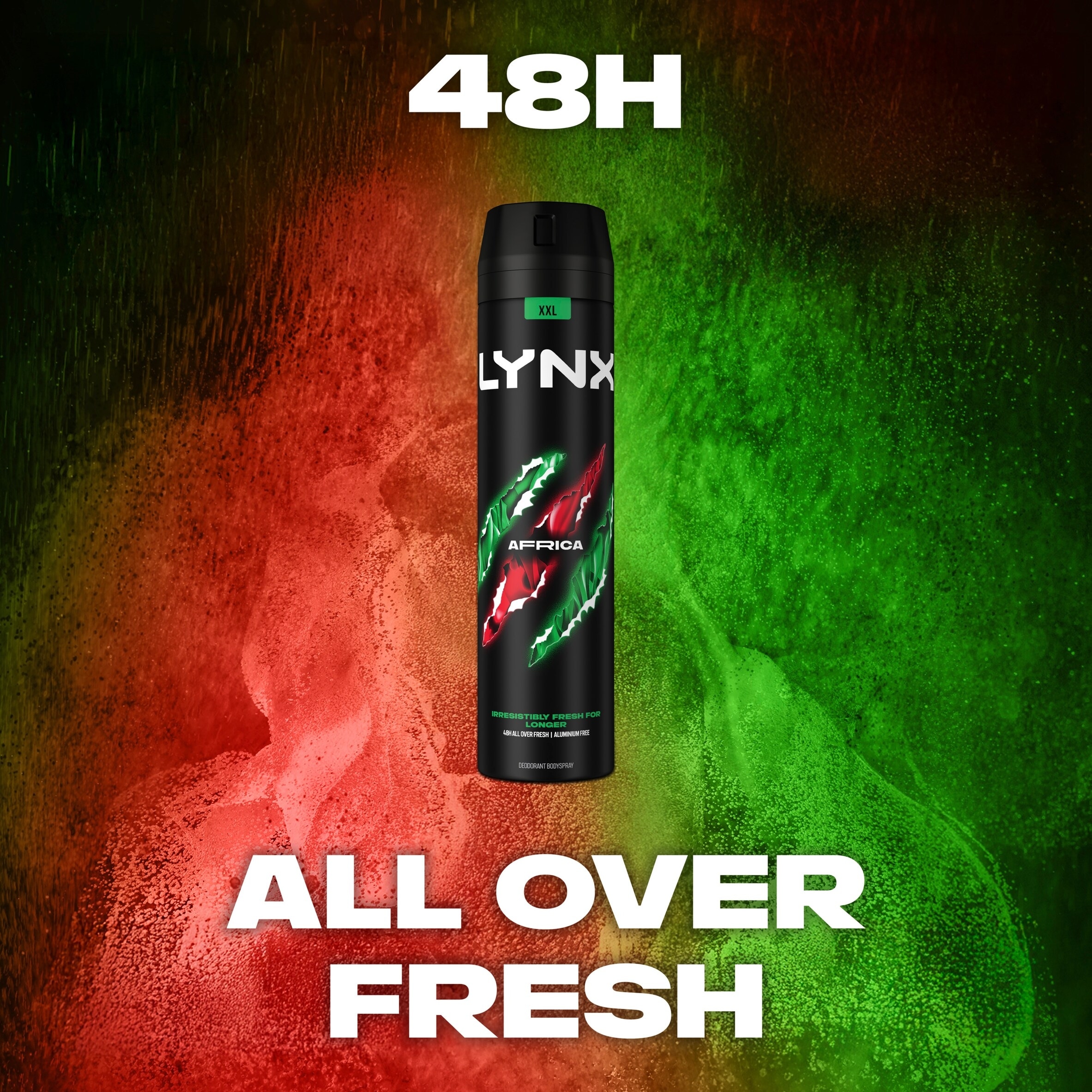 Lynx Africa 48h Deodorant Bodyspray for Men 250ml thumbnail 4