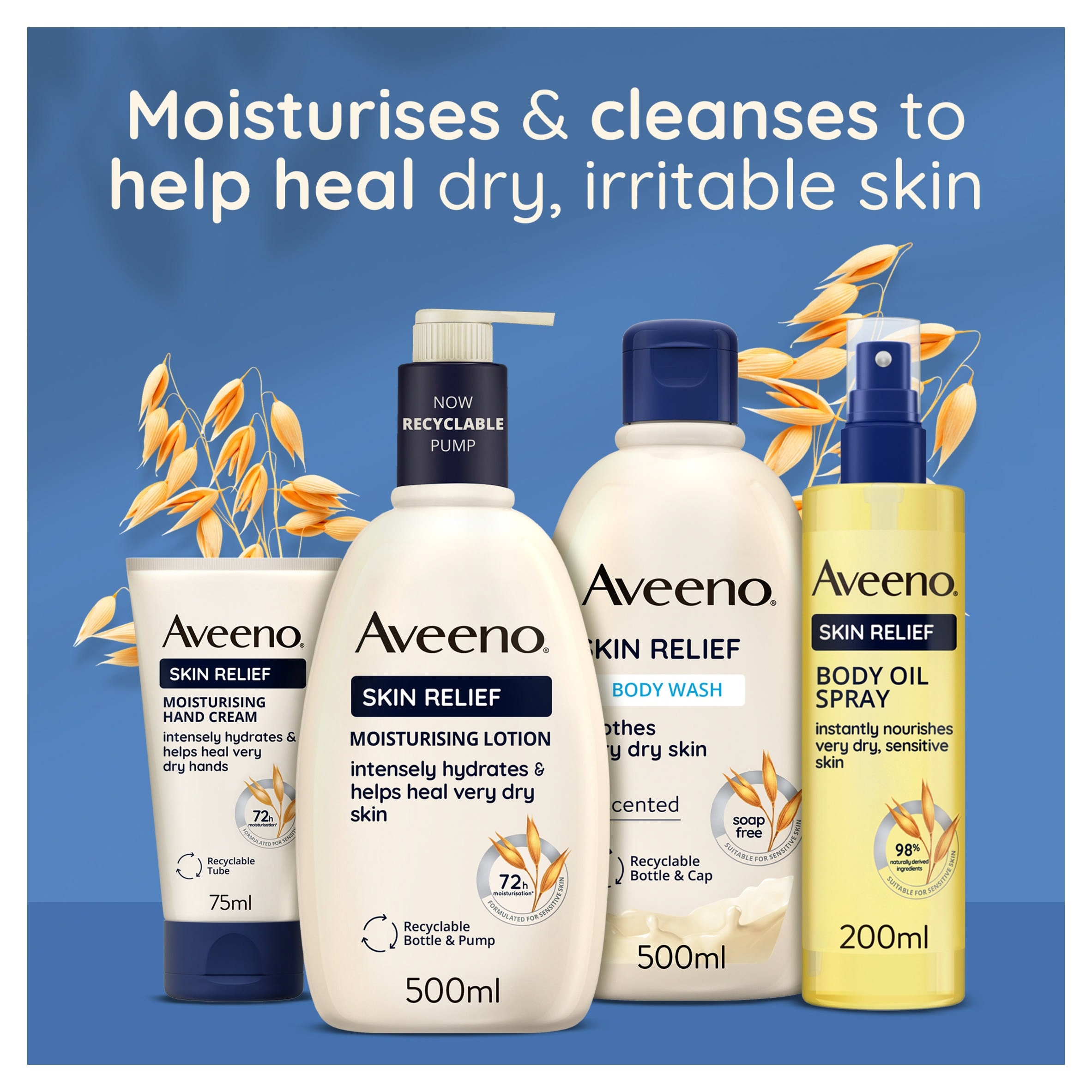 Aveeno Skin Relief Hand Cream Moisturiser for Very Dry Skin 75ml thumbnail 4
