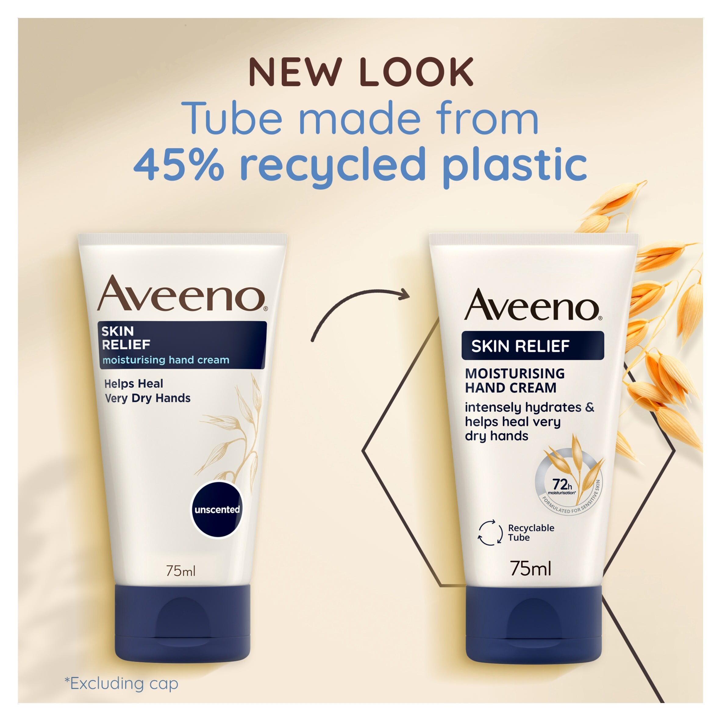 Aveeno Skin Relief Hand Cream Moisturiser for Very Dry Skin 75ml thumbnail 5