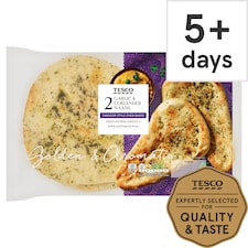 Tesco Garlic & Coriander Naan Bread 2 Pack