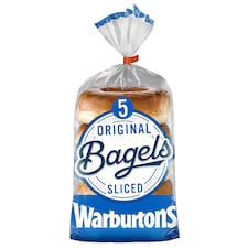 Warburtons Soft & Sliced Original Bagels 5 Pack thumbnail 2