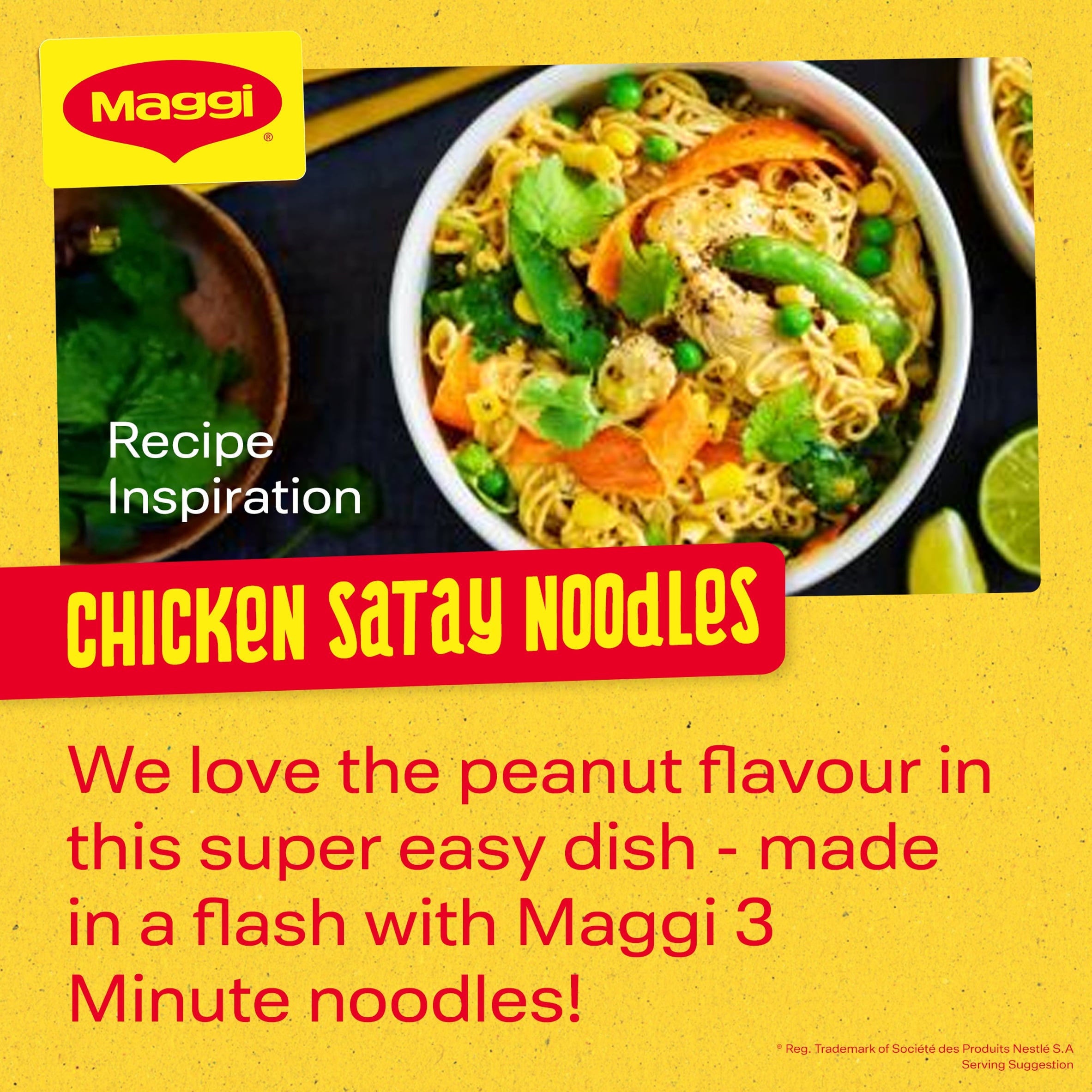 Maggi 3 Minute Instant Noodles Chicken Flavour 4x59g thumbnail 5