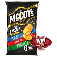 McCoy's Classic Variety Multipack Crisps 6x25g