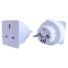 Tesco 2 X Uk To Europe Travel Adaptor