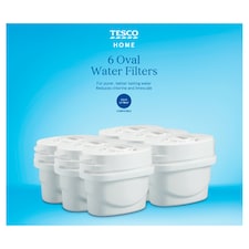 Tesco 30 Day Water Filter 6 Pack Oval Plus Compatible