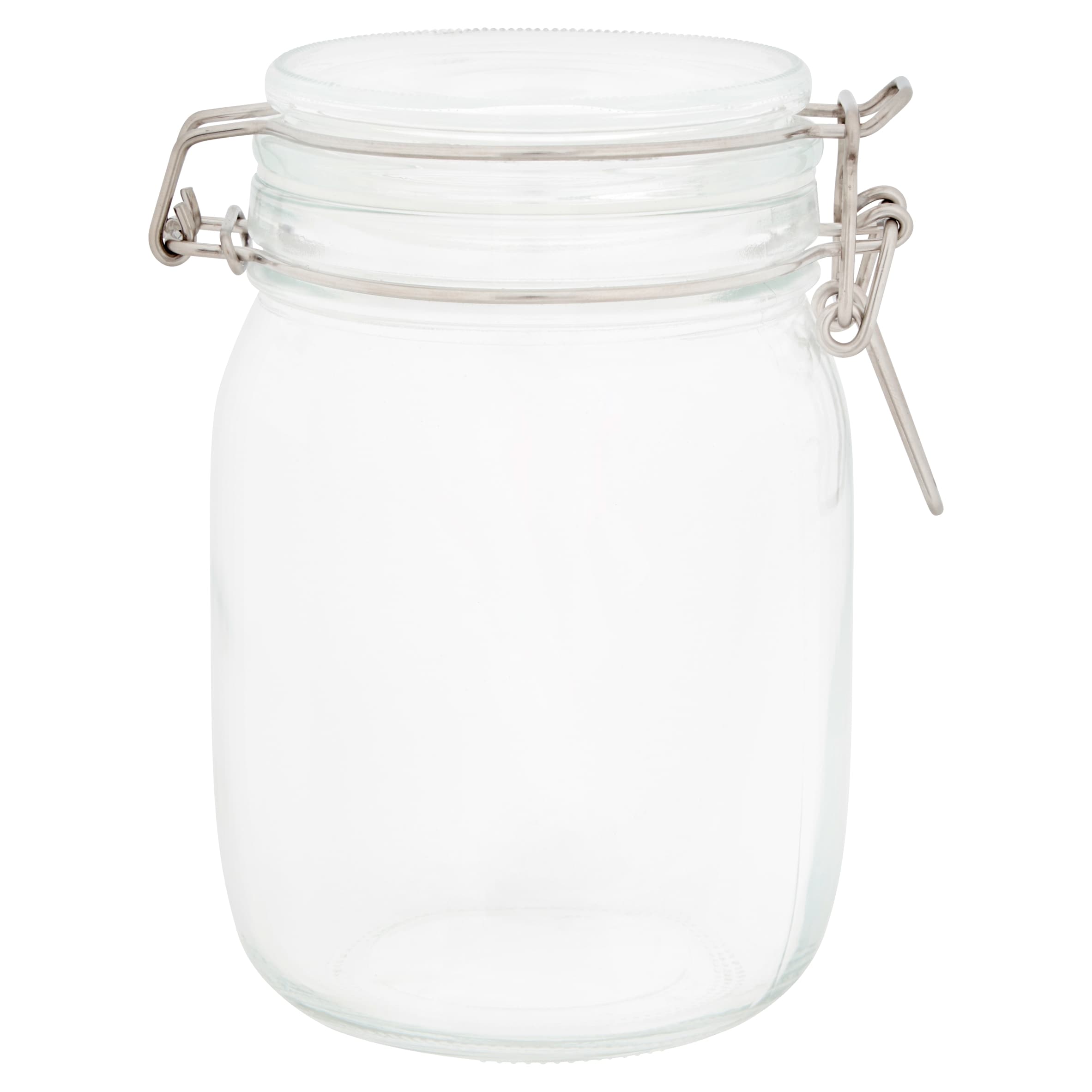 Tesco Clip Glass Food Storage Jar Medium