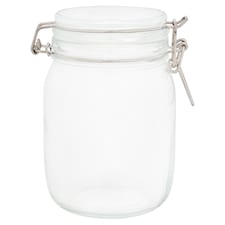Tesco Clip Glass Food Storage Jar Medium