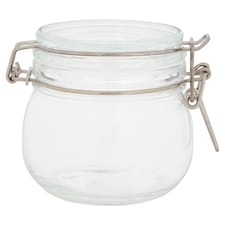 Tesco Clip Glass Food Storage Jar Small