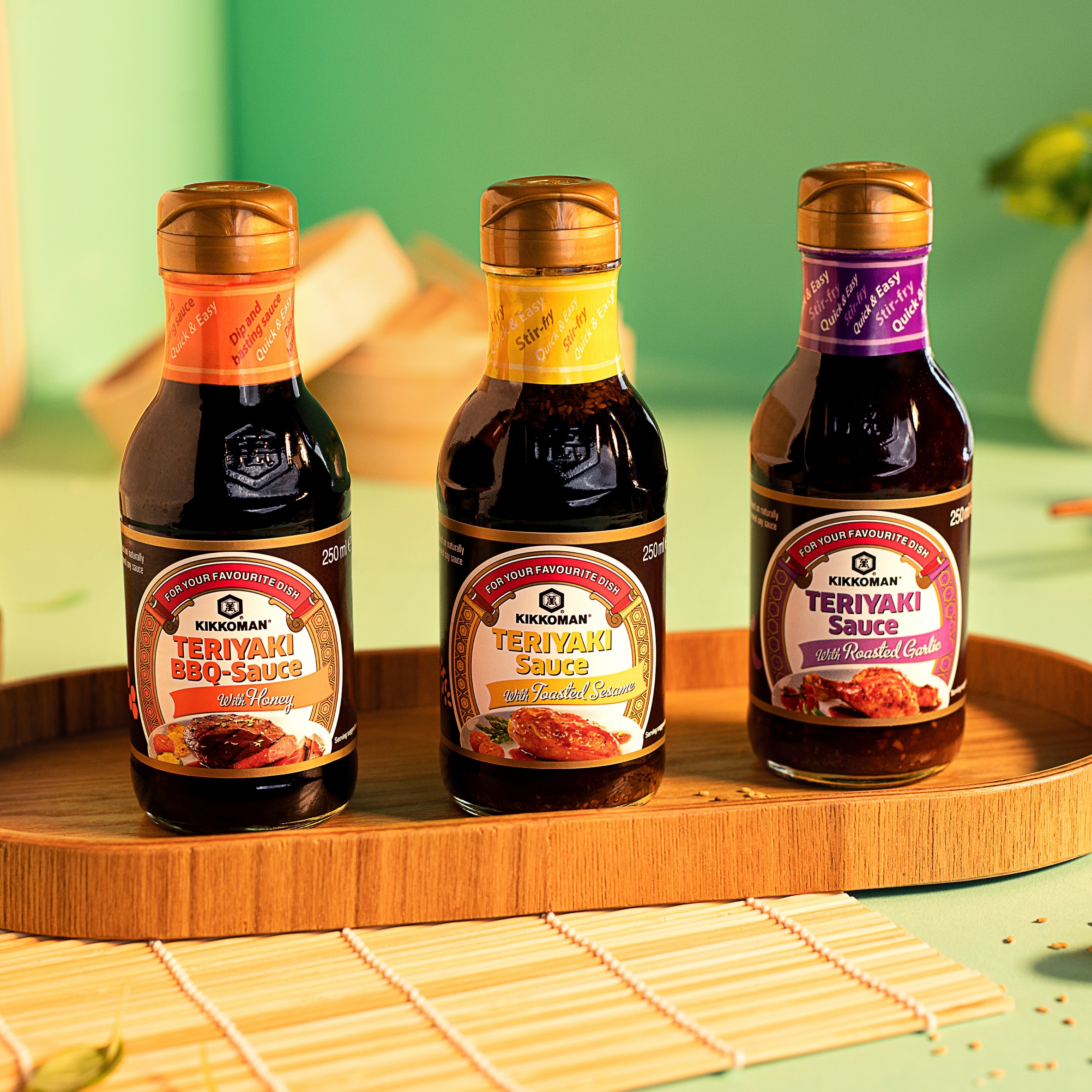 Kikkoman Teriyaki Sauce & Garlic 250Ml thumbnail 4