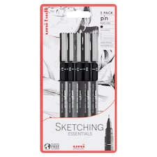 Uniball Fineliners Assorted Nibs 5 Pack