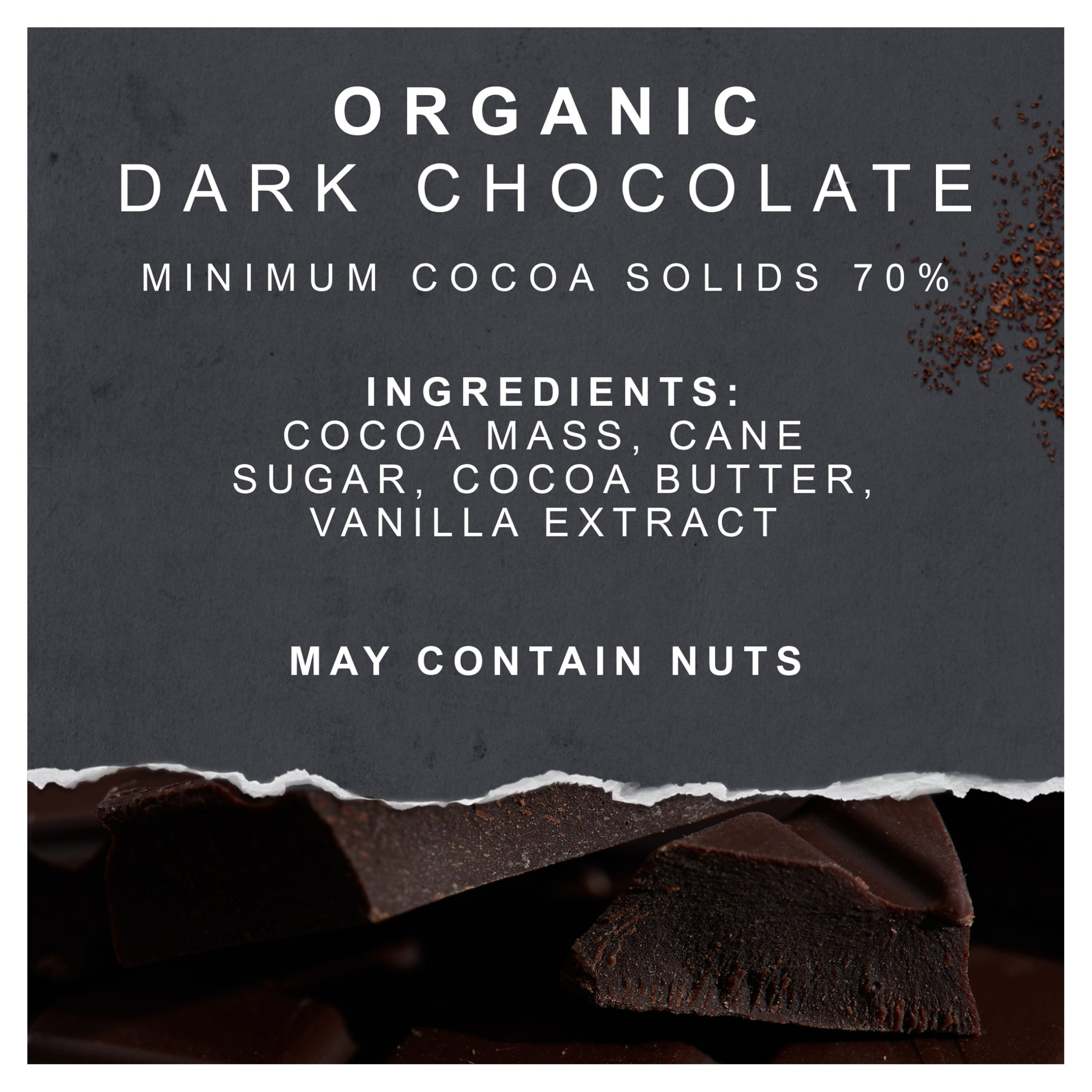 Green & Black's Organic 70% Dark Chocolate Bar 90g thumbnail 3