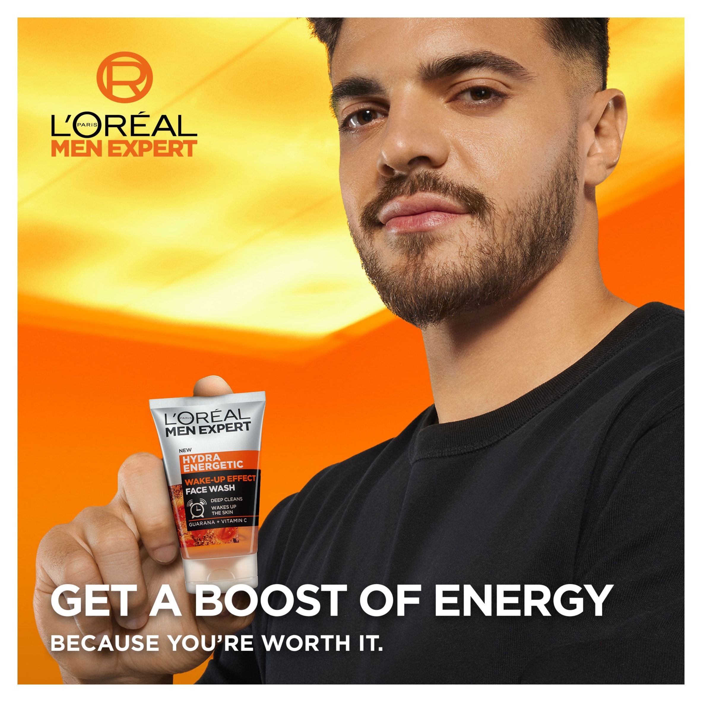 L’Oreal Men Expert Hydra Energetic Face Wash 100Ml thumbnail 2