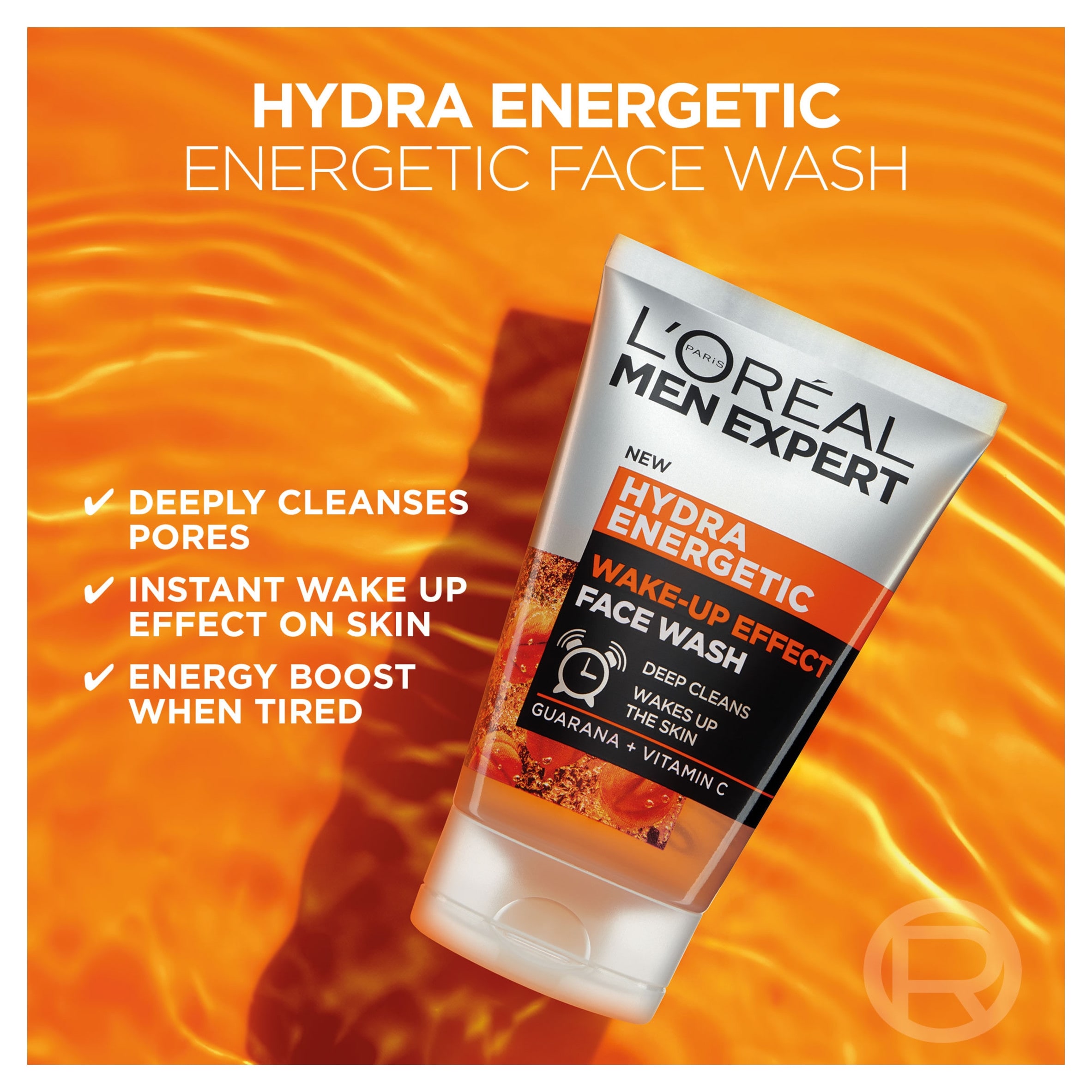 L’Oreal Men Expert Hydra Energetic Face Wash 100Ml thumbnail 3