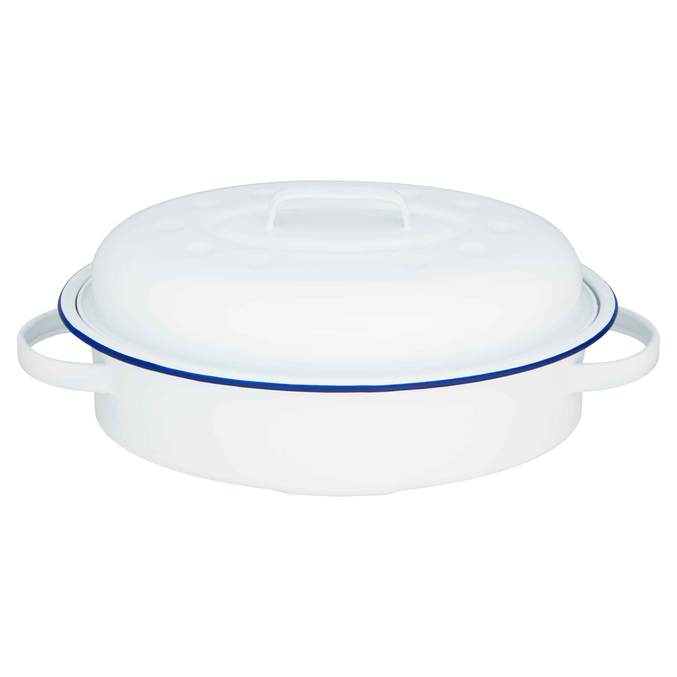 Tesco Enamel Casserole With Lid 34Cm
