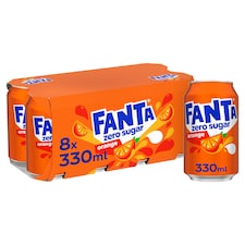 Fanta Zero Orange 8x330ml