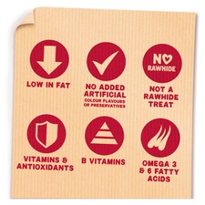 Bakers Whirlers Dog Treats Bacon And Cheese 130G thumbnail 5