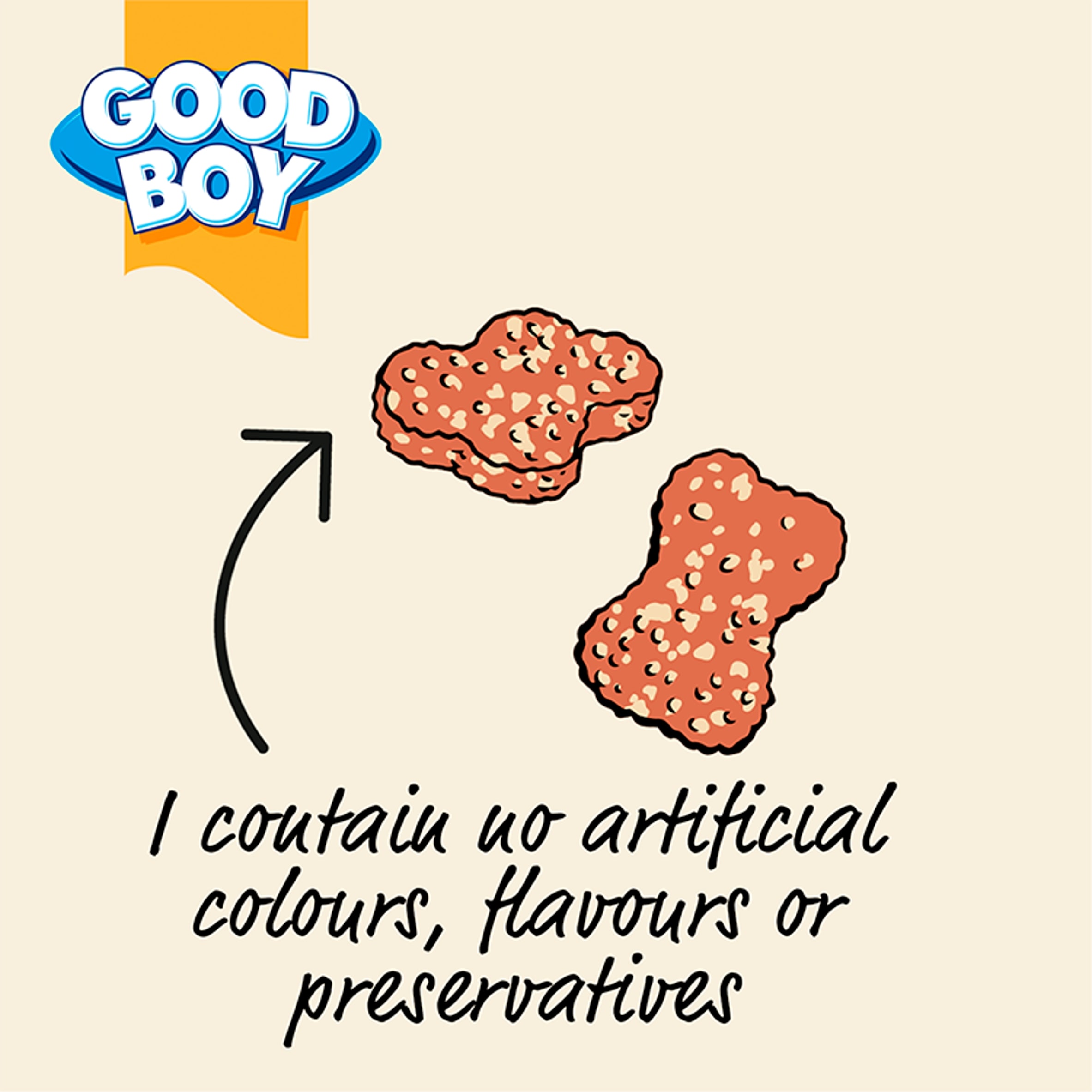 Good Boy Wagtastic Dog Treats Chicken Rice Bones 70g thumbnail 2