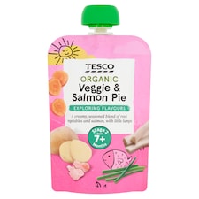 Tesco Veggie & Salmon Pie 130G
