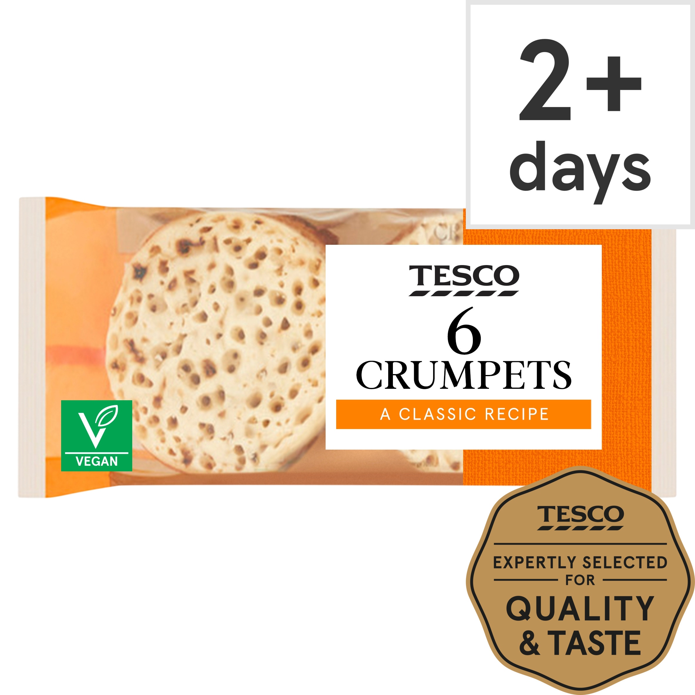 Tesco Crumpets 6 Pack