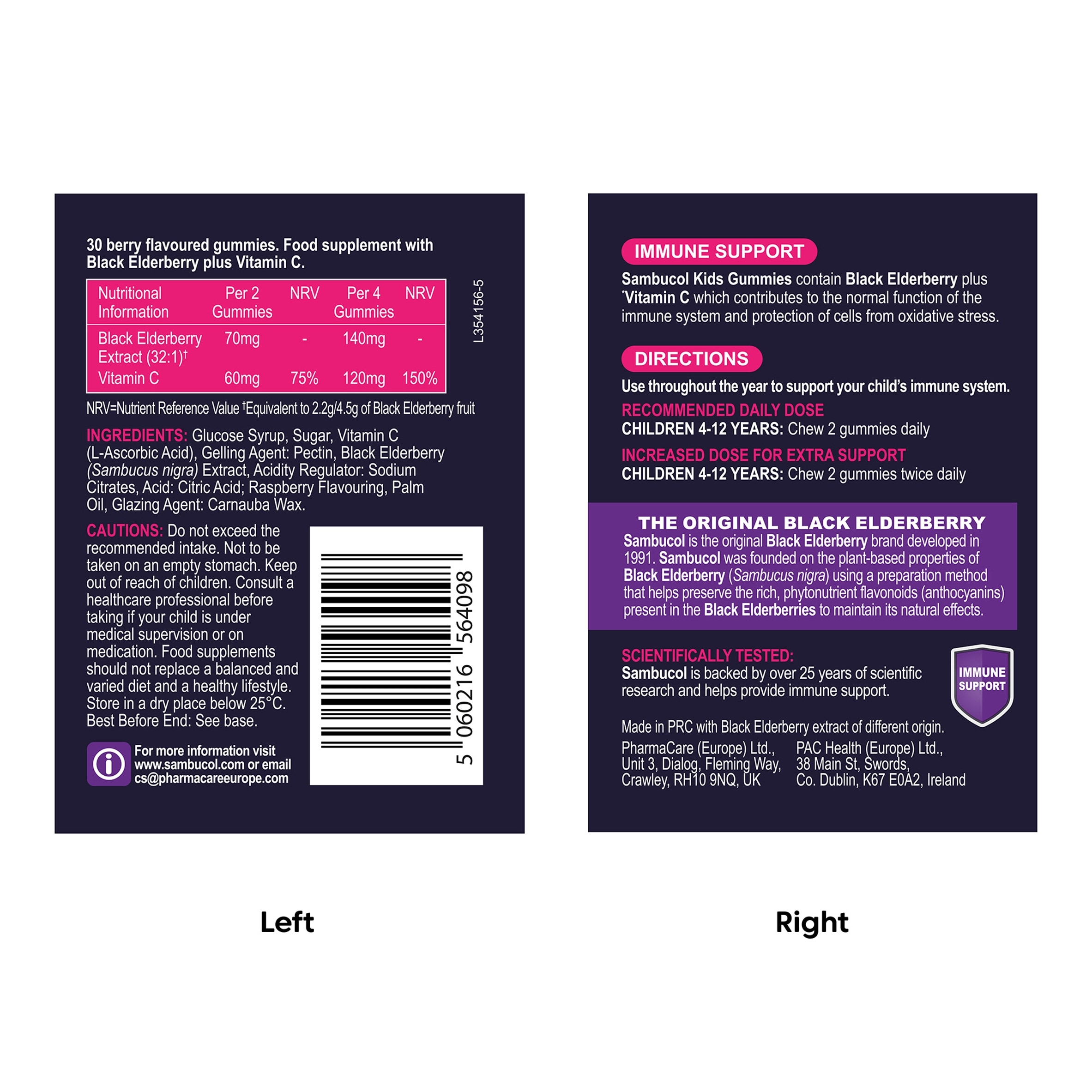 Sambucol Blk E/Berry For Kids Gummies 30s thumbnail 2