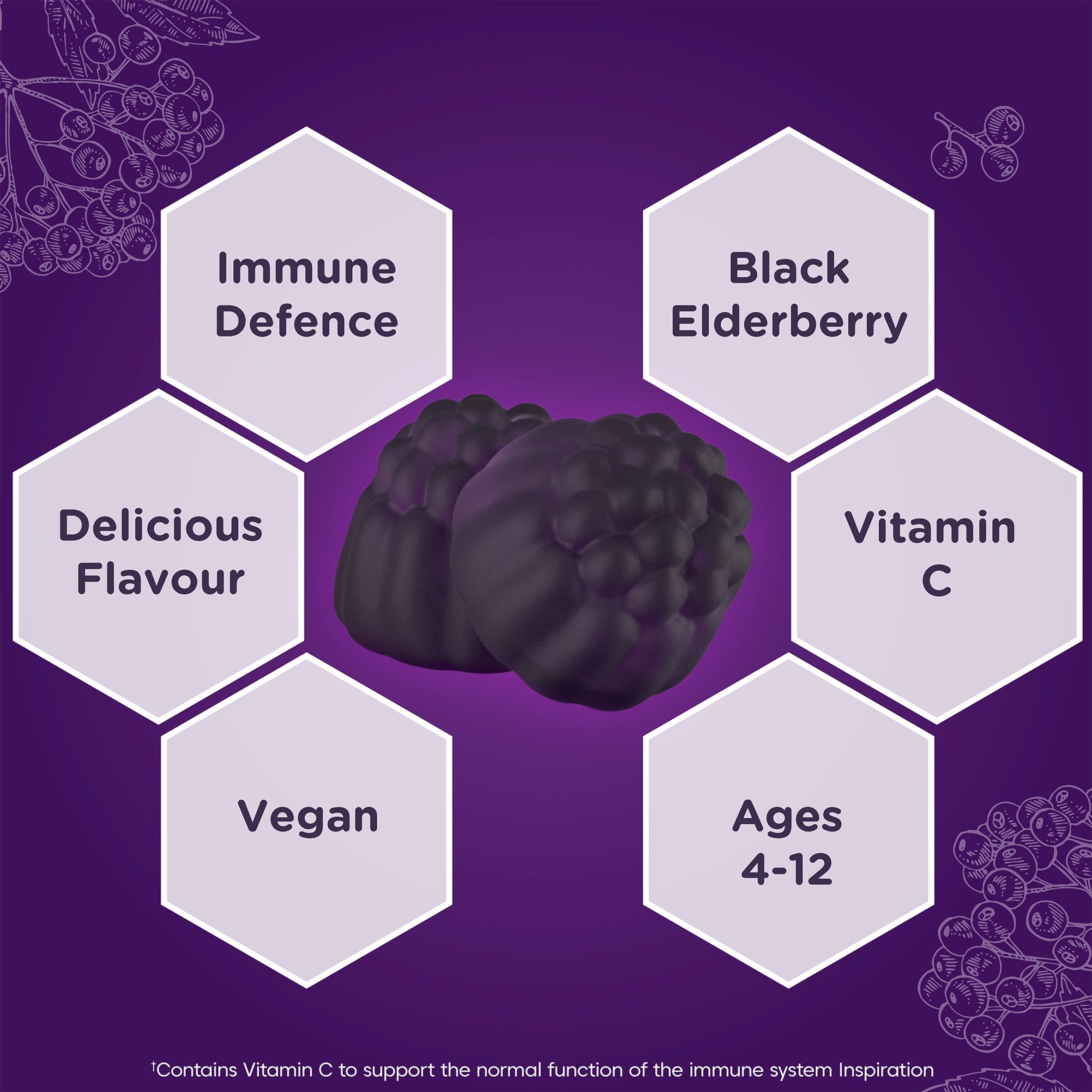 Sambucol Blk E/Berry For Kids Gummies 30s thumbnail 3
