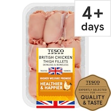 Tesco British Chicken Thigh Fillets 1Kg