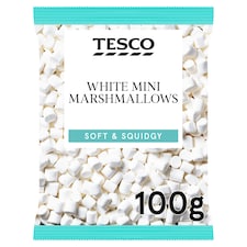 Tesco White Mini Marshmallows 100G