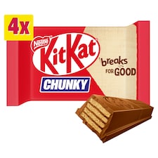 Kit Kat Chunky Milk Chocolate Bars Multipack 40g 4 Pack