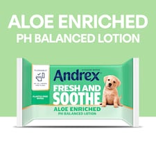 Andrex Fresh & Soothe Moist Toilet Tissue Flushable* 36 Hygiene Wipes thumbnail 3